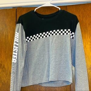 Women’s Hollister checkerboard crop long sleeve